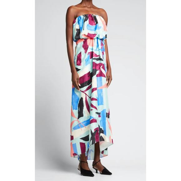 Tanya Taylor Zena Strapless Maxi Dress Size 10 NEW - Picture 1 of 5